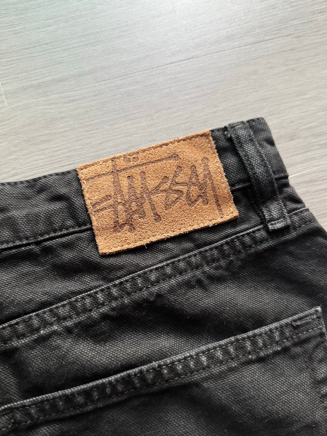 스투시 빅올진 워시드 캔버스 블랙 상품이미지8