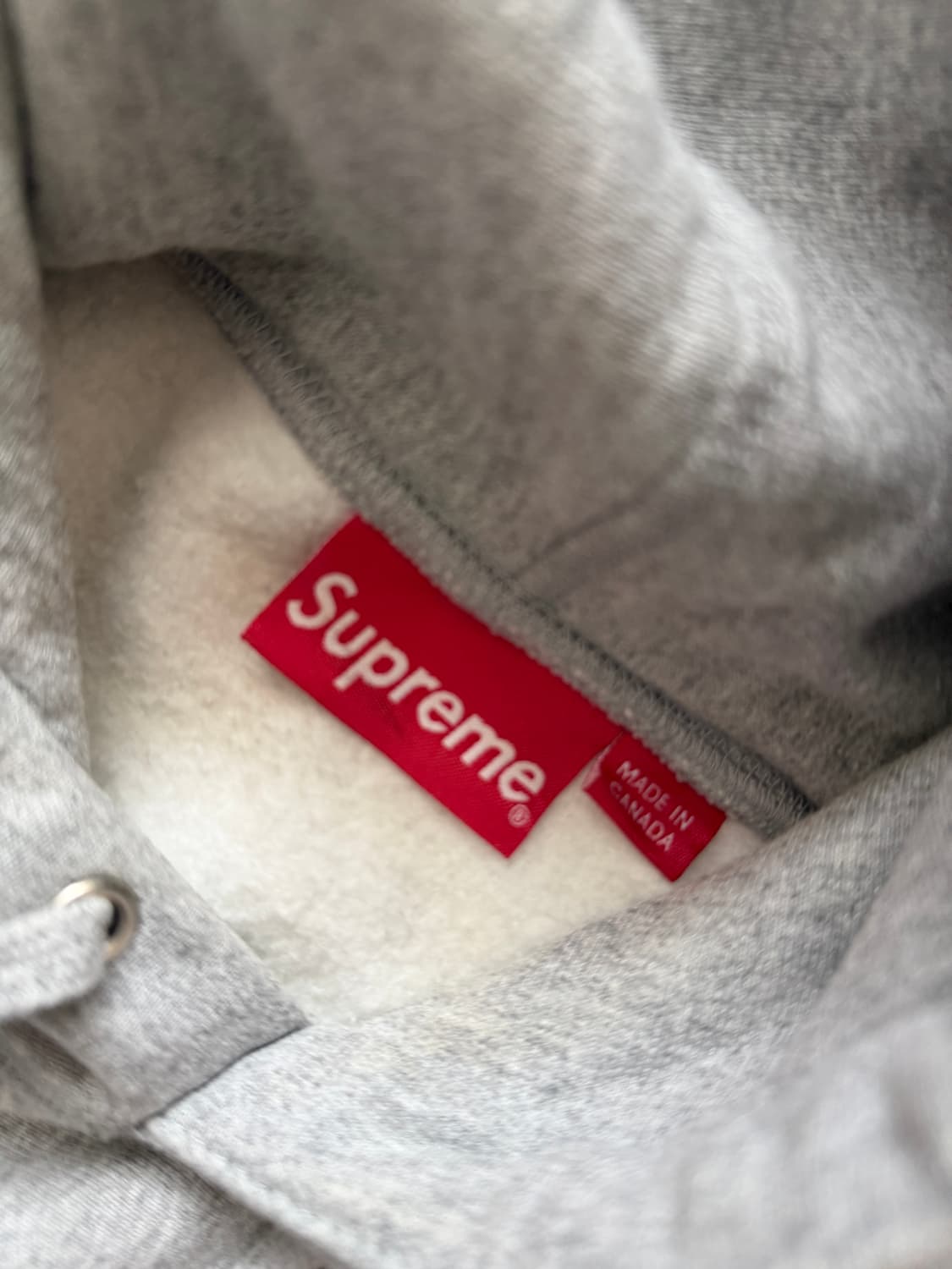 supreme 슈프림 그레이 후드 티셔츠 M 미듐 상품이미지3