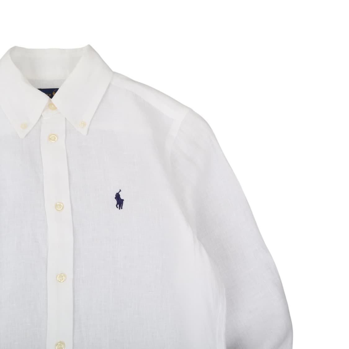 폴로 랄프로렌 화이트 린넨 클래식핏 셔츠 상품이미지3