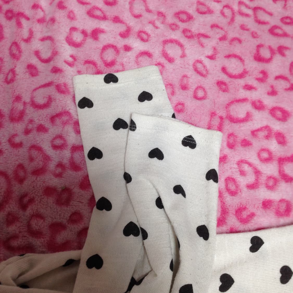 빈티지 니혼진 롱슬리브 긴팔 하트 패턴 도트 갸루 상품이미지2