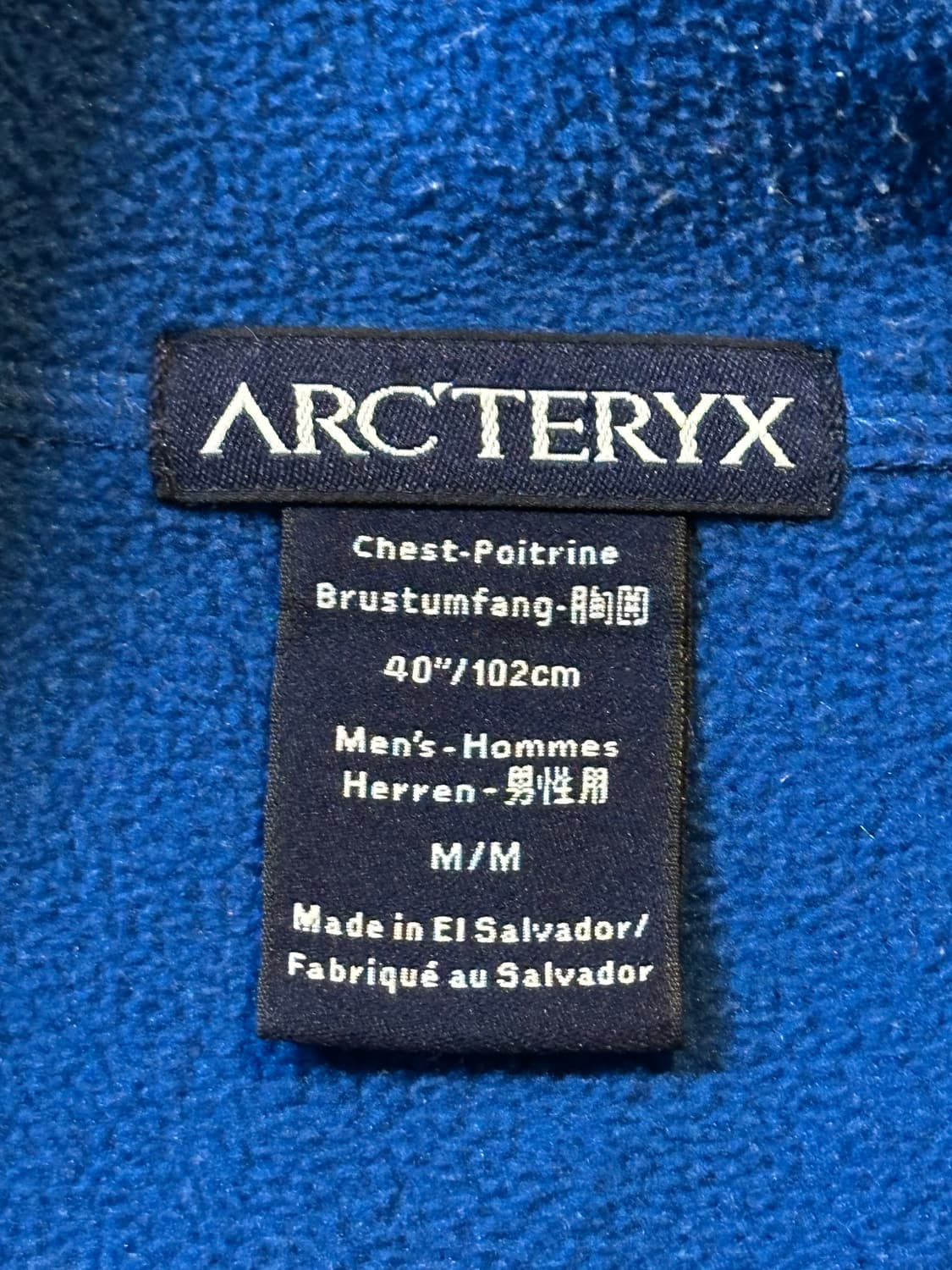 아크테릭스 ARC'TERYX 소프트쉘 폴라텍 하프 반집업 블루 상품이미지6
