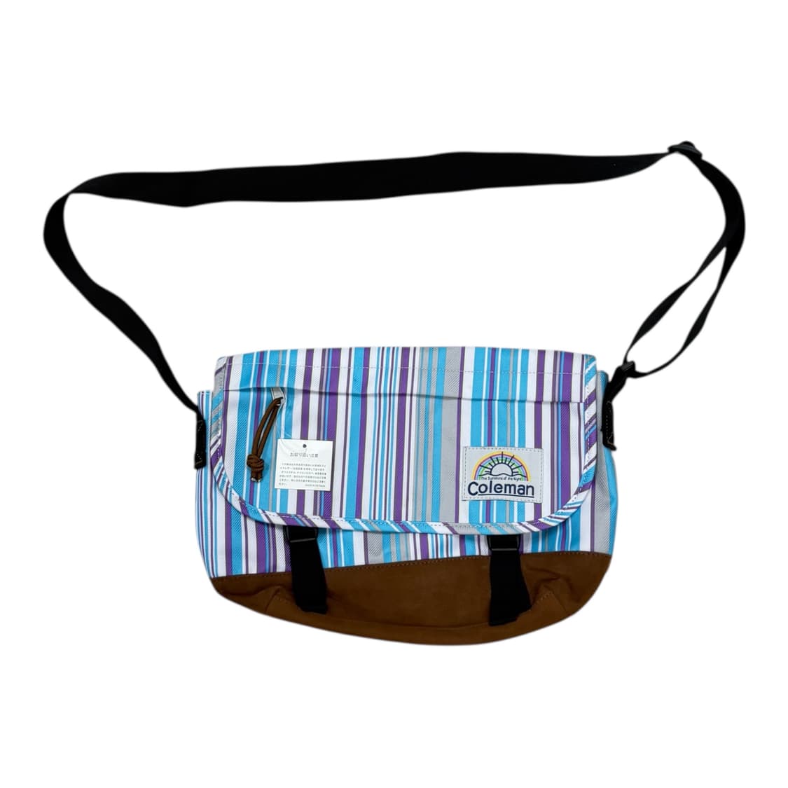 콜맨 스트라이프 포켓 크로스백 가방 상품이미지1