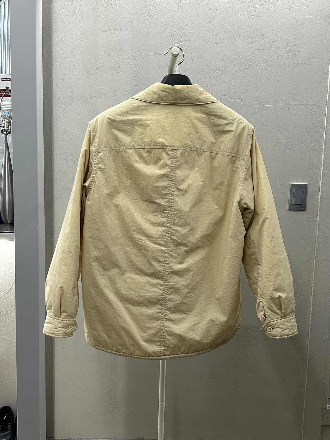 빌리에(Belier) 베이지 오픈 카라 셔츠 남방 상품이미지3