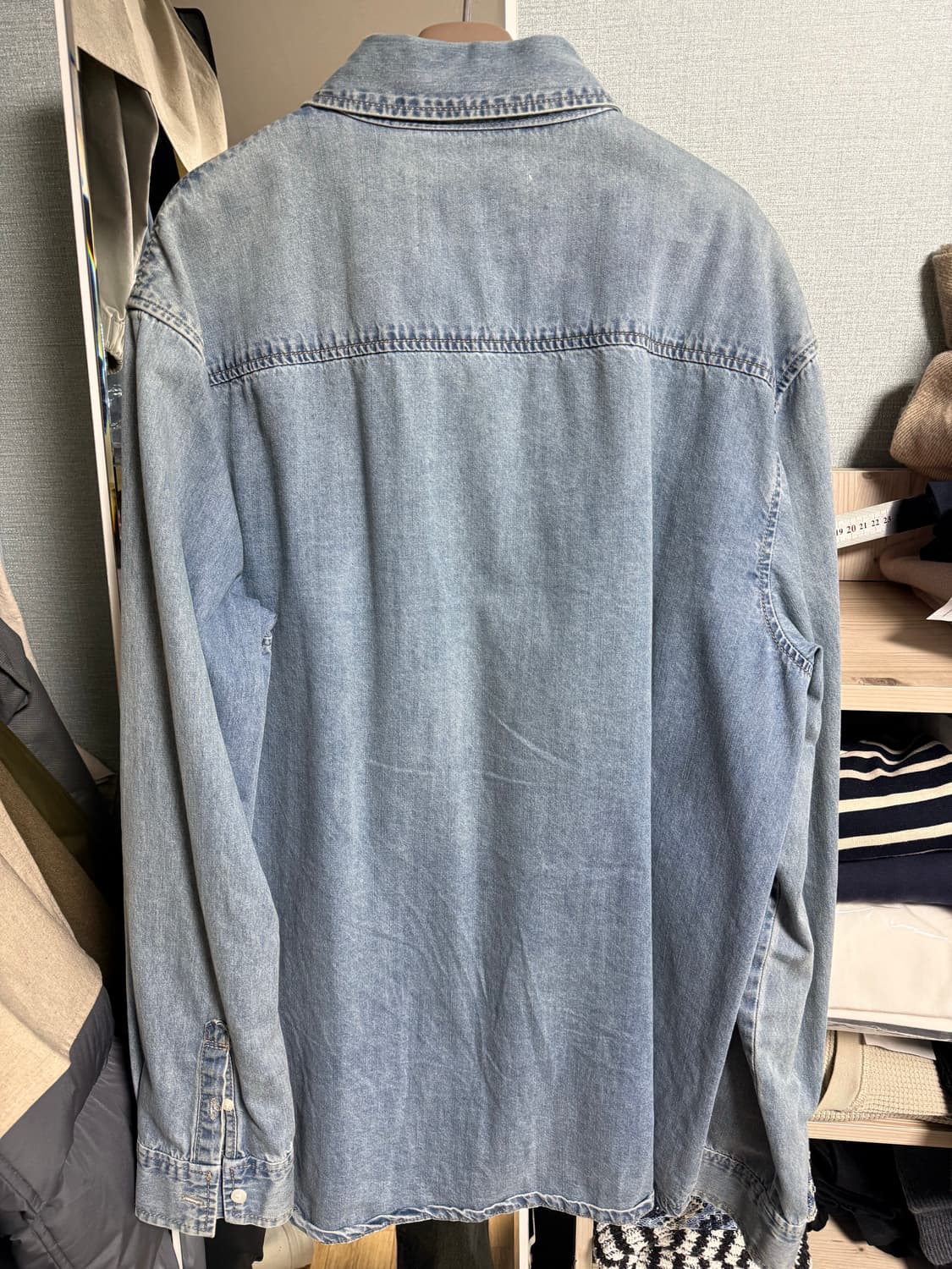 플랙 (PLAC) 연청 데님셔츠 L 상품이미지2