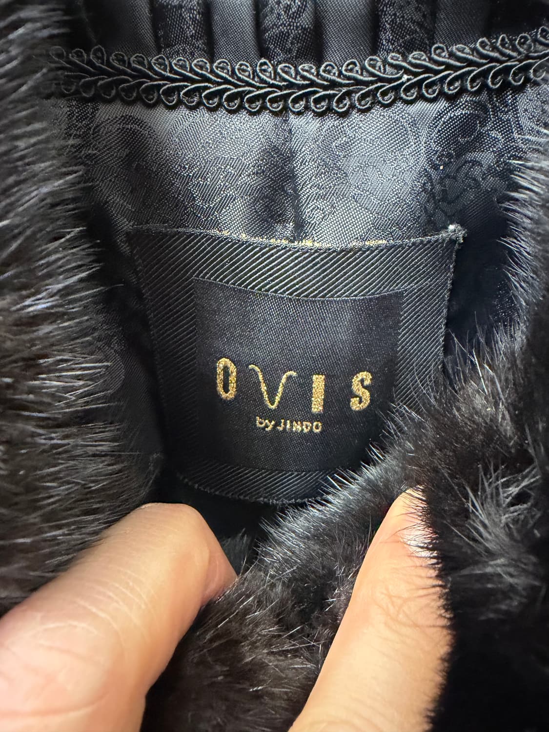 정품) 진도 블랙 밍크 모피 코트 94 상품이미지7