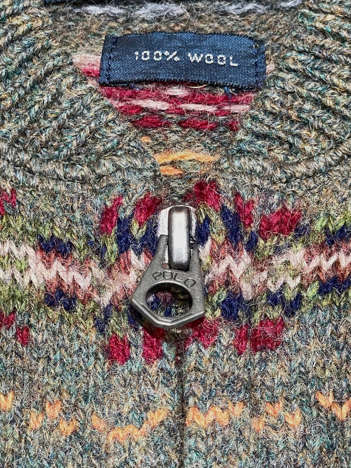 폴로 울 니트집업 상품이미지3