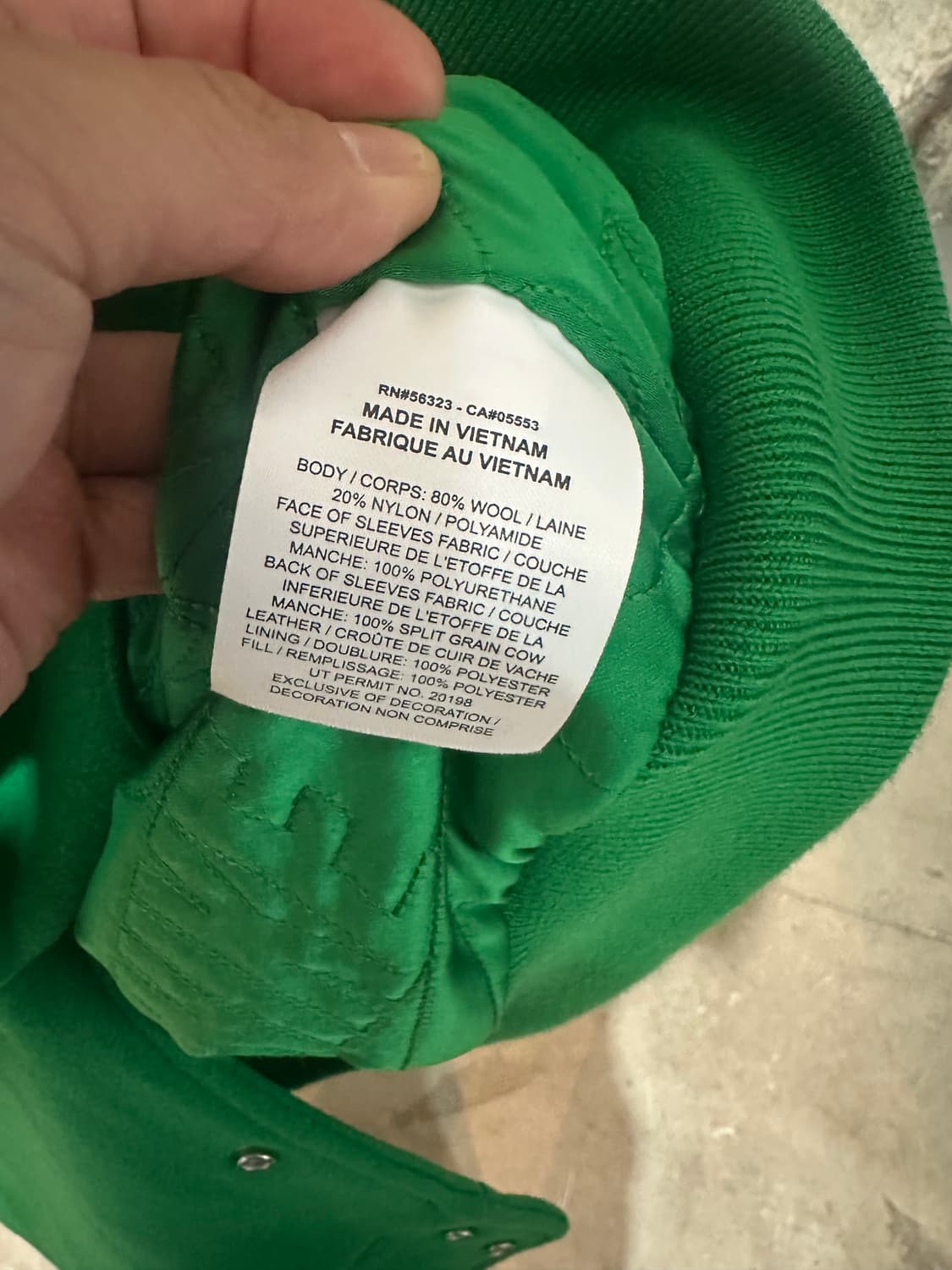 나이키 x 니고 바시티 자켓 그린 새상품 상품이미지6