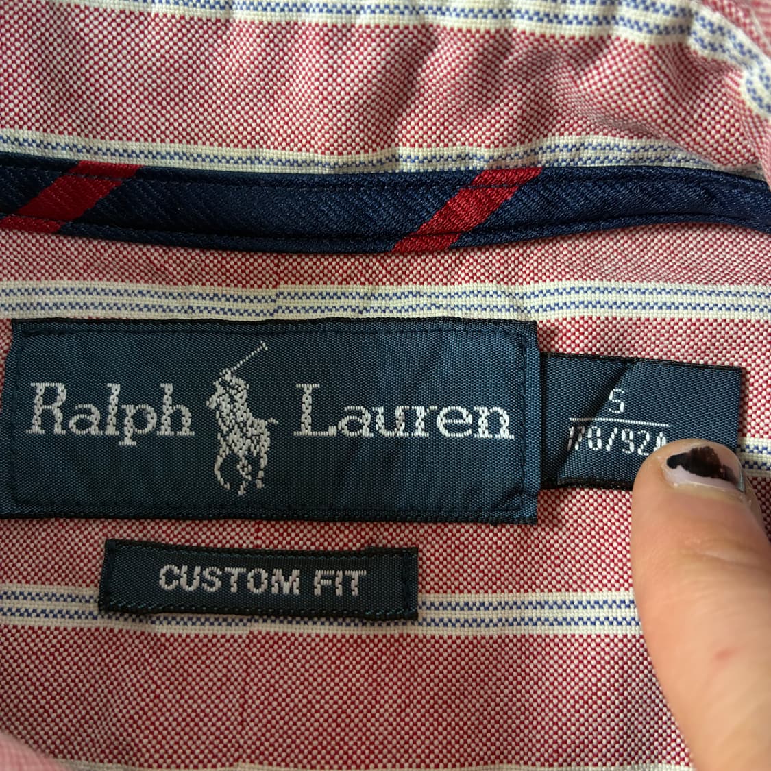 Polo  폴로 랄프로렌 자수 핑크 스트라이프 셔츠  상품이미지4