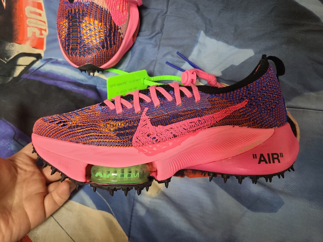 나이키 오프화이트 에어 줌 템포 넥스트% 핑크 글로우 상품이미지5