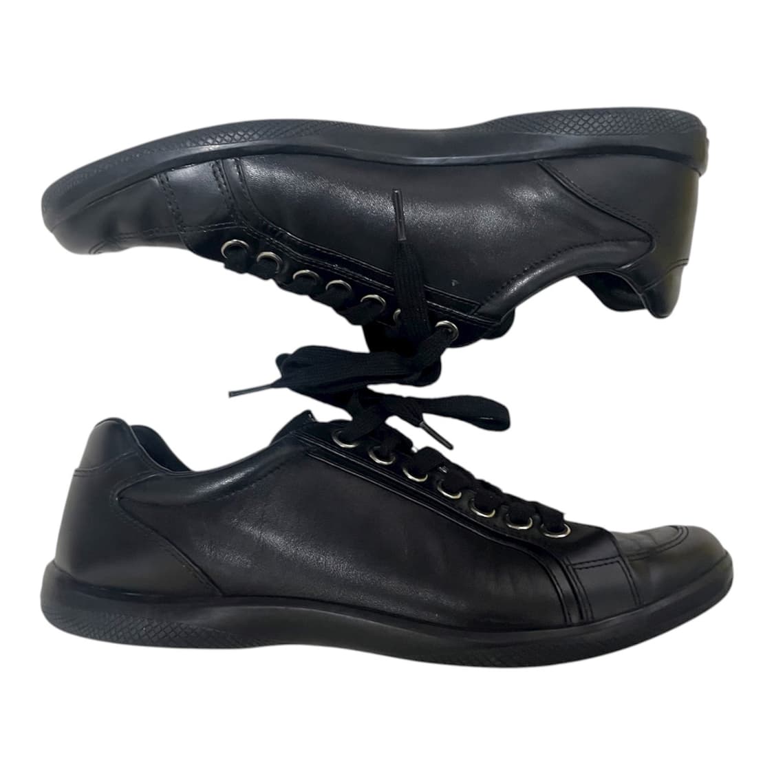 [43] 프라다 스포츠 블랙 레더 레이스업 스니커즈 상품이미지6
