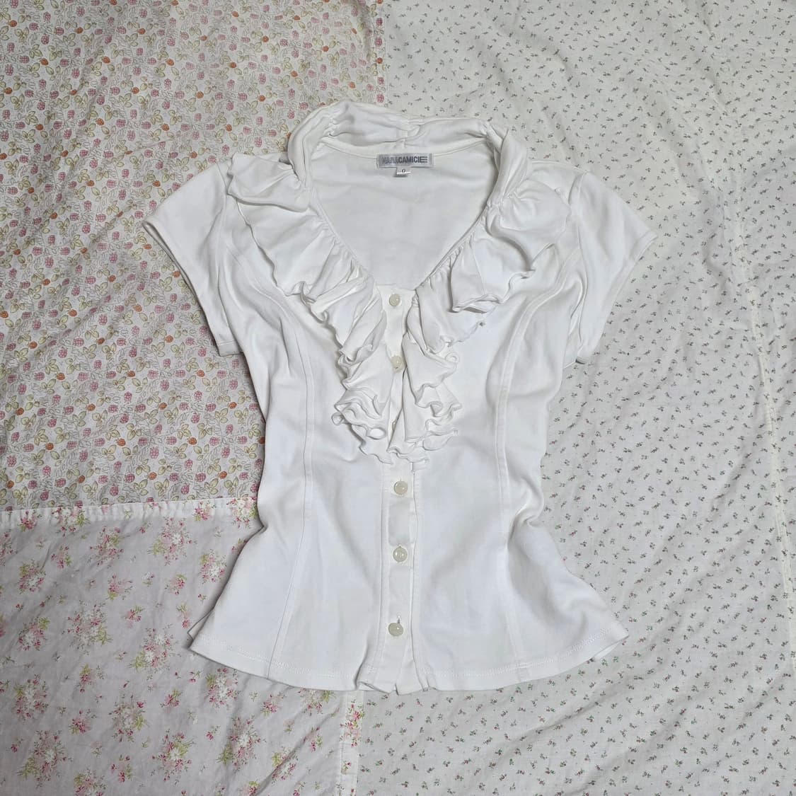 나라까미체 셔츠 블라우스 반팔티 로걀 일브 상품이미지1