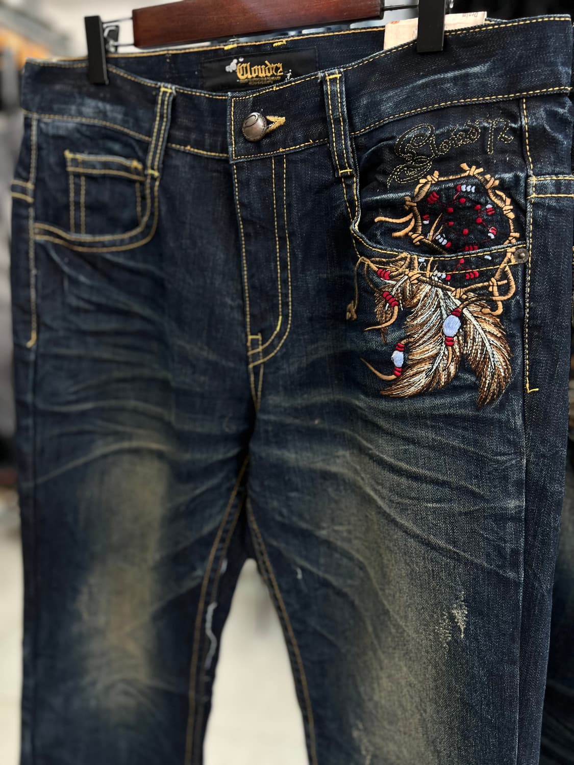 독수리워싱 스트레이트핏 자수 PANT  상품이미지6