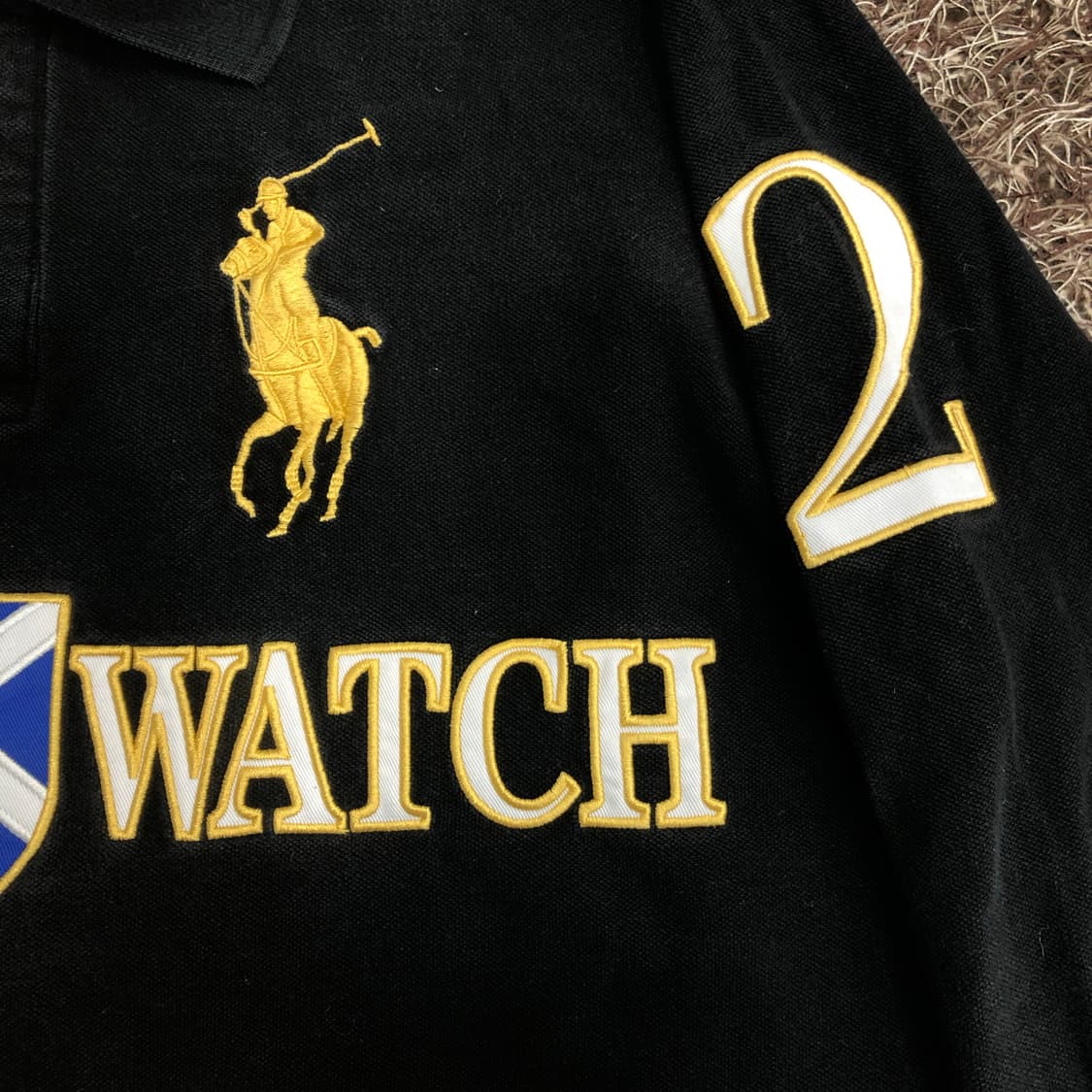 폴로 랄프로렌 빅포니 치프키프 블랙와치 카라 롱슬리브 티셔츠 상품이미지2