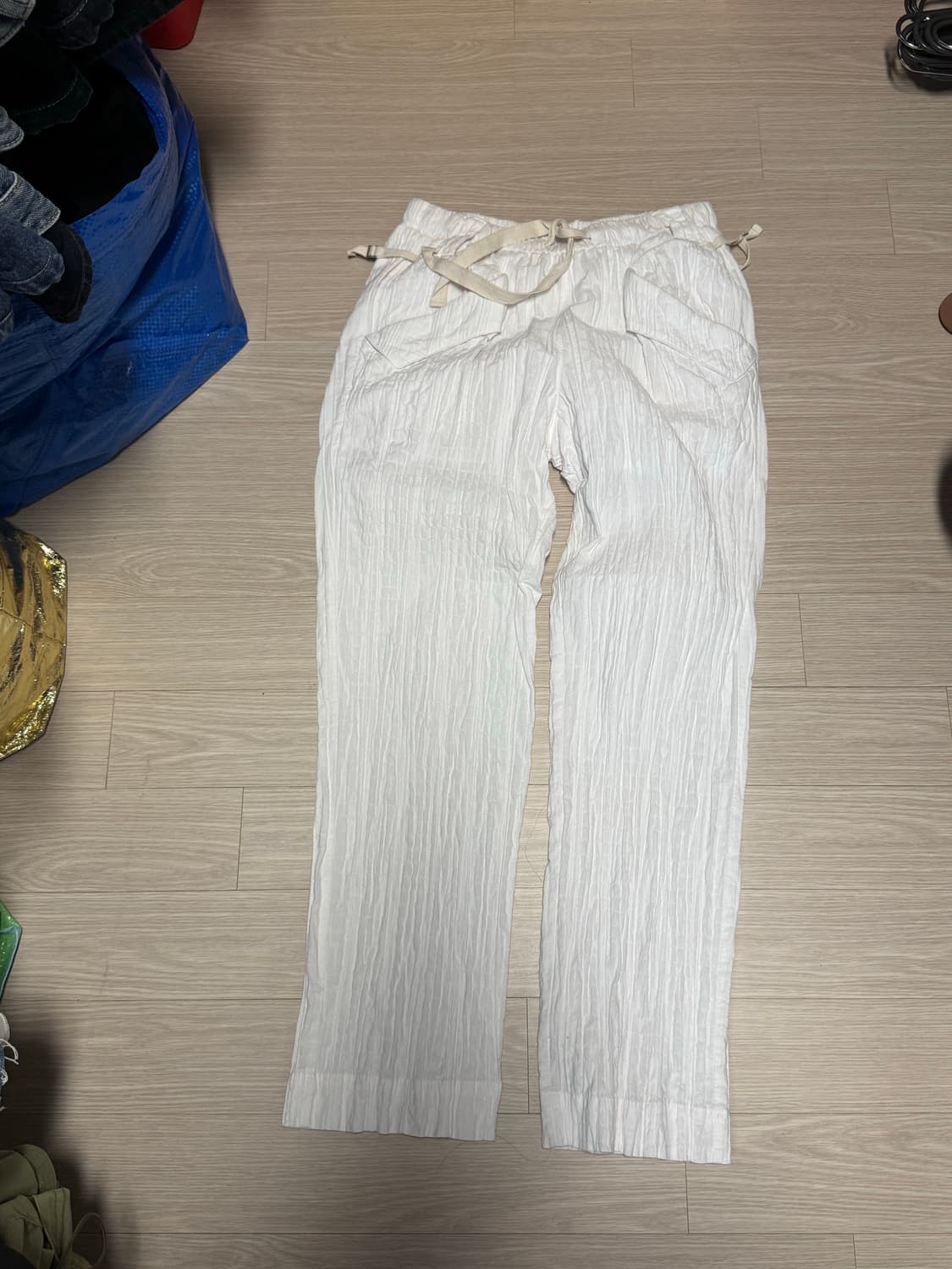 글로니 DARLING POCKET STRAP PANTS (WHITE) 상품이미지5