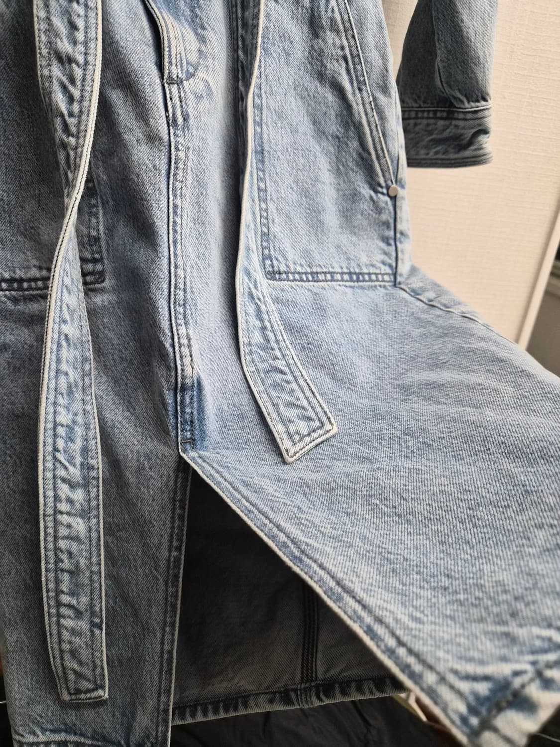 XS) rag & bone 라그앤본 데님 벨트 원피스 팝니다 상품이미지3