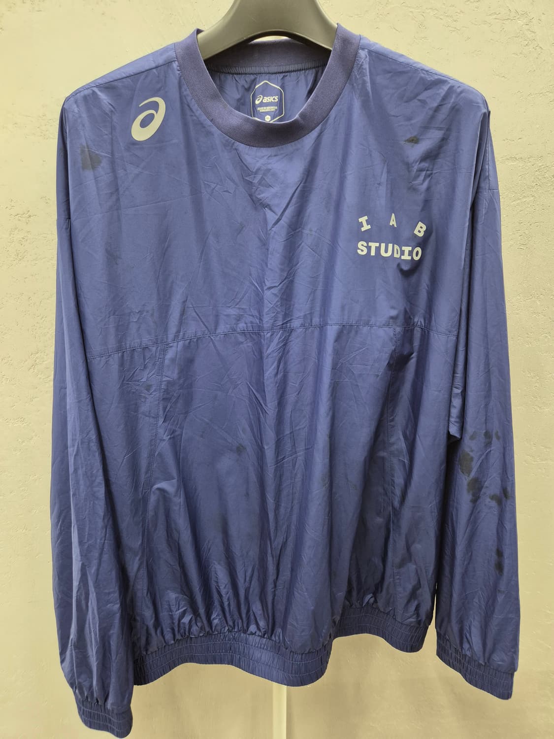 아식스 IAB STUDIO 바람막이 XL 네이비 상품이미지2