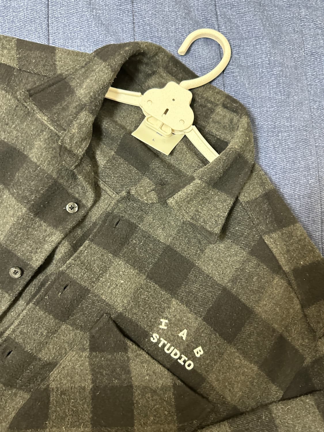 아이앱 깅엄 체크 셔츠 l 상품이미지4