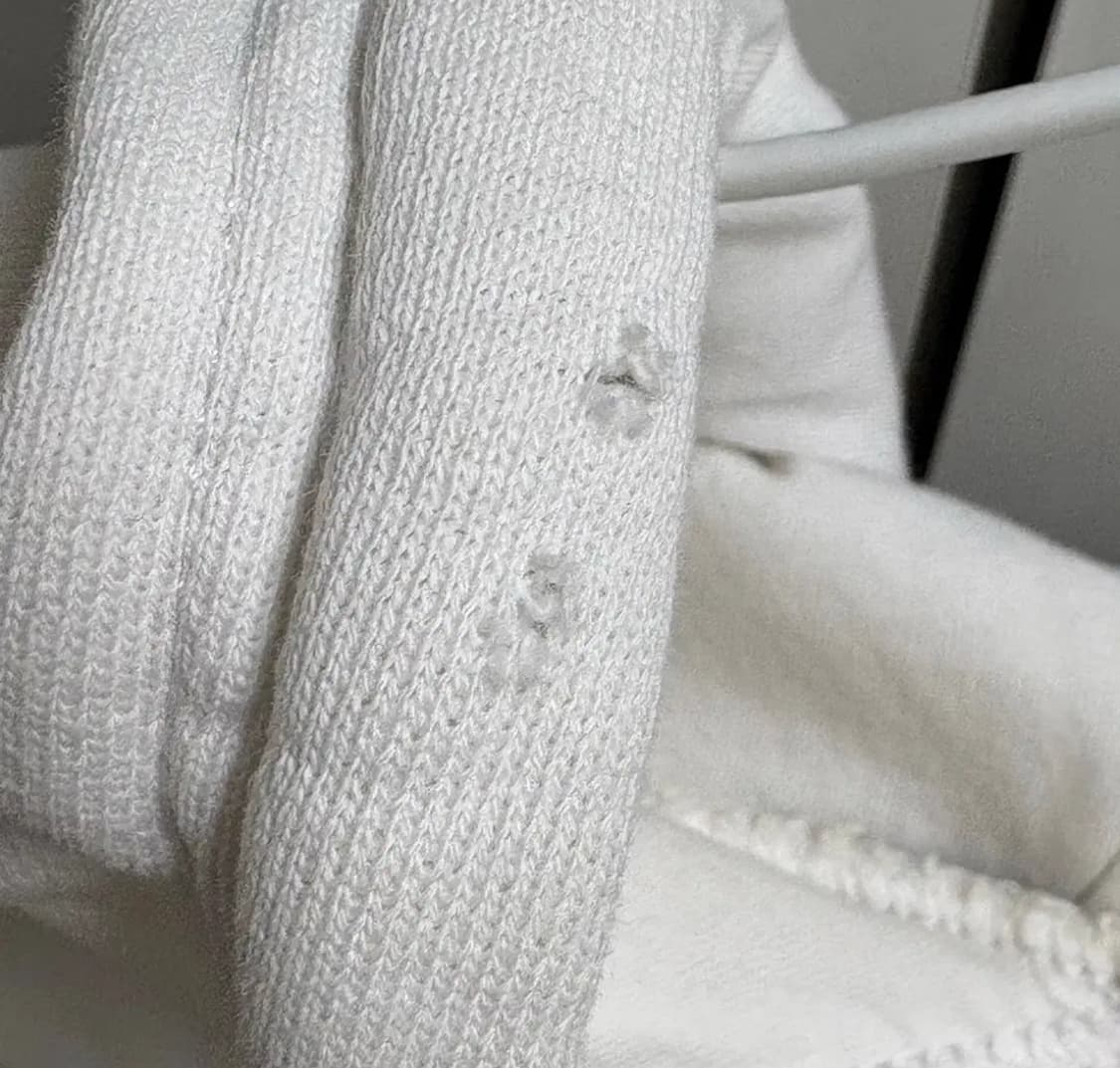 아디다스 삼선 크롭 후드티 화이트 상품이미지3