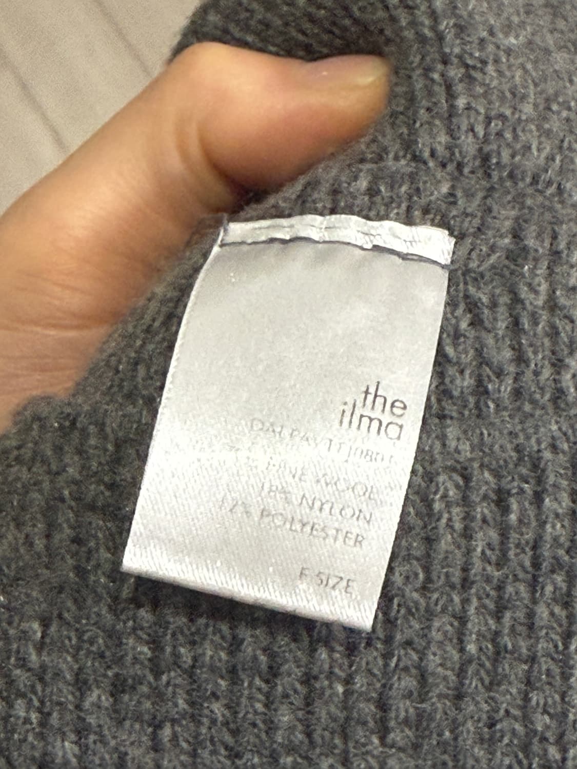 더일마 차콜 니트 울 베스트 상품이미지5