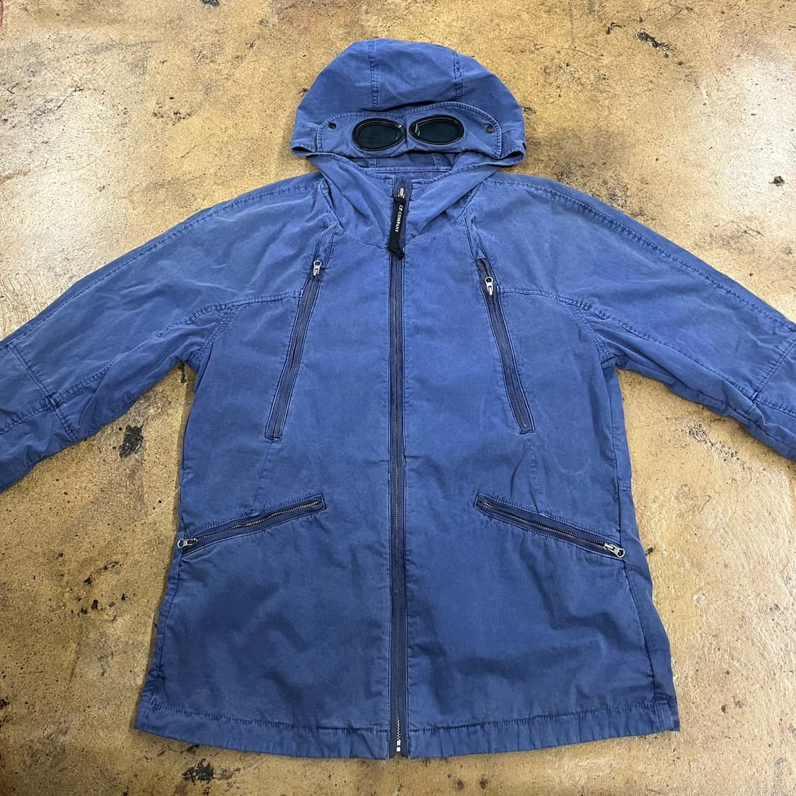 [정품/95] 씨피 컴퍼니 고글 후드 자켓 블루 b17 상품이미지3