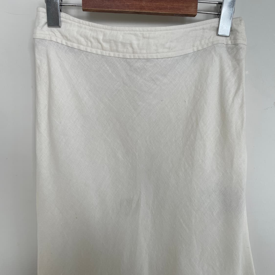 버버리 수입택 화이트 린넨 스커트 상품이미지2
