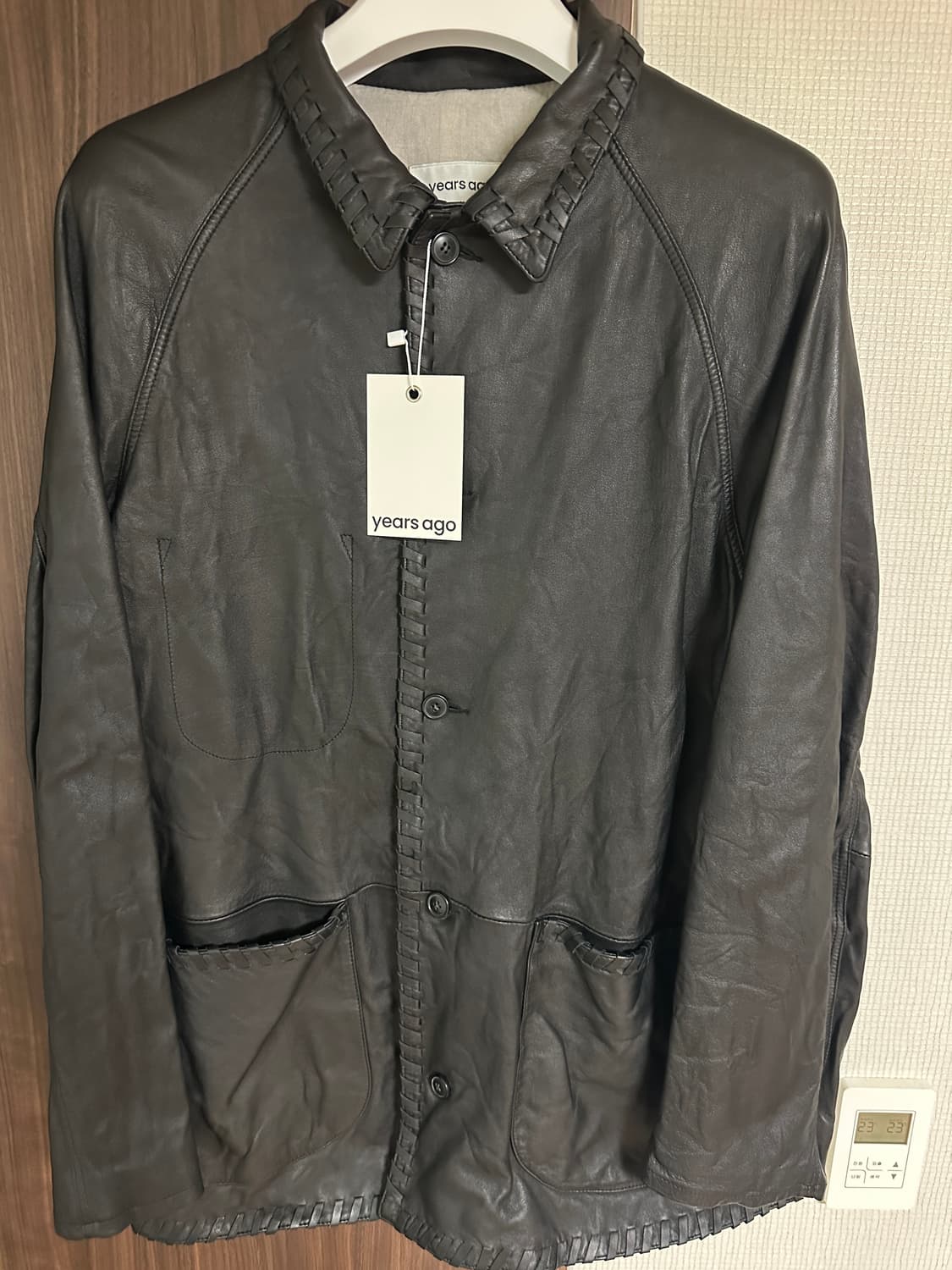 새상품) 이얼즈어고 윕 스티치 워시드 레더 자켓 2 m 사이즈 상품이미지3