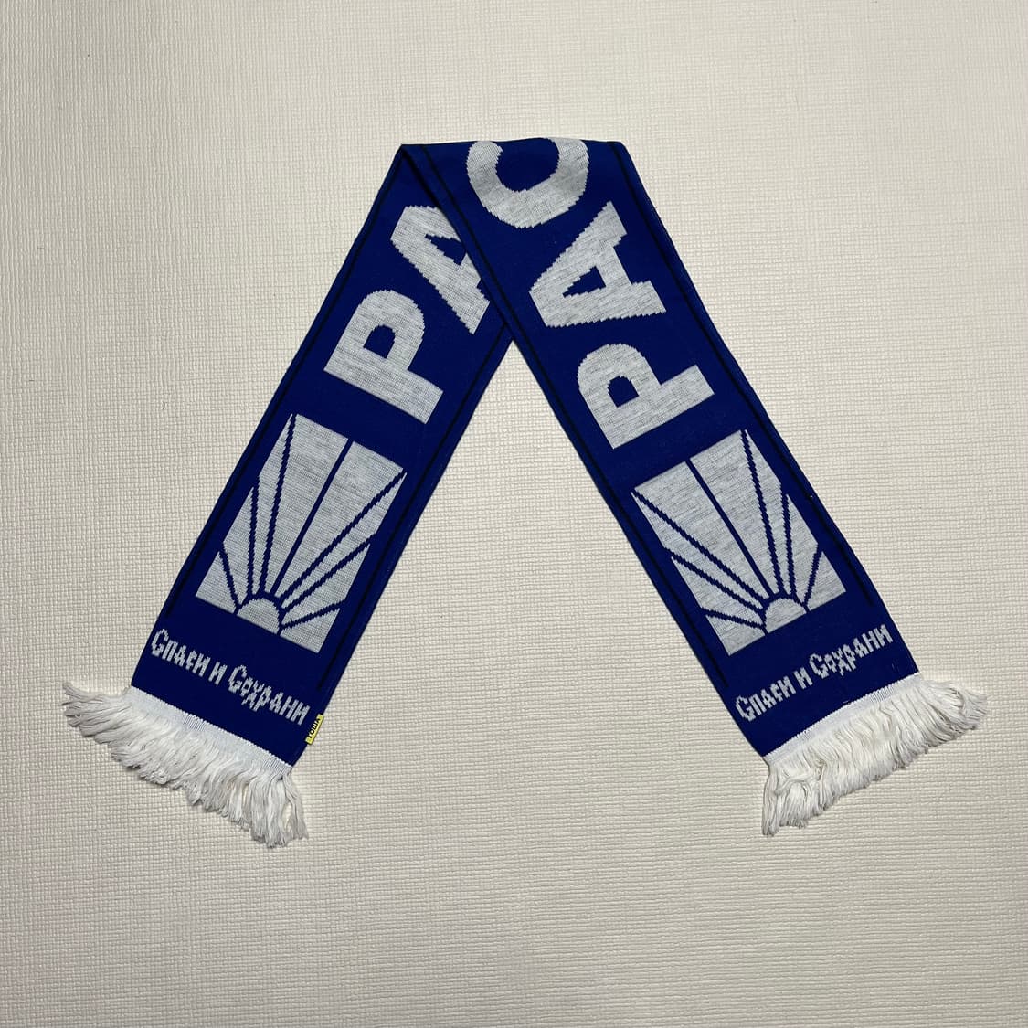 고샤 머플러 스카프 파흰 블루 상품이미지1