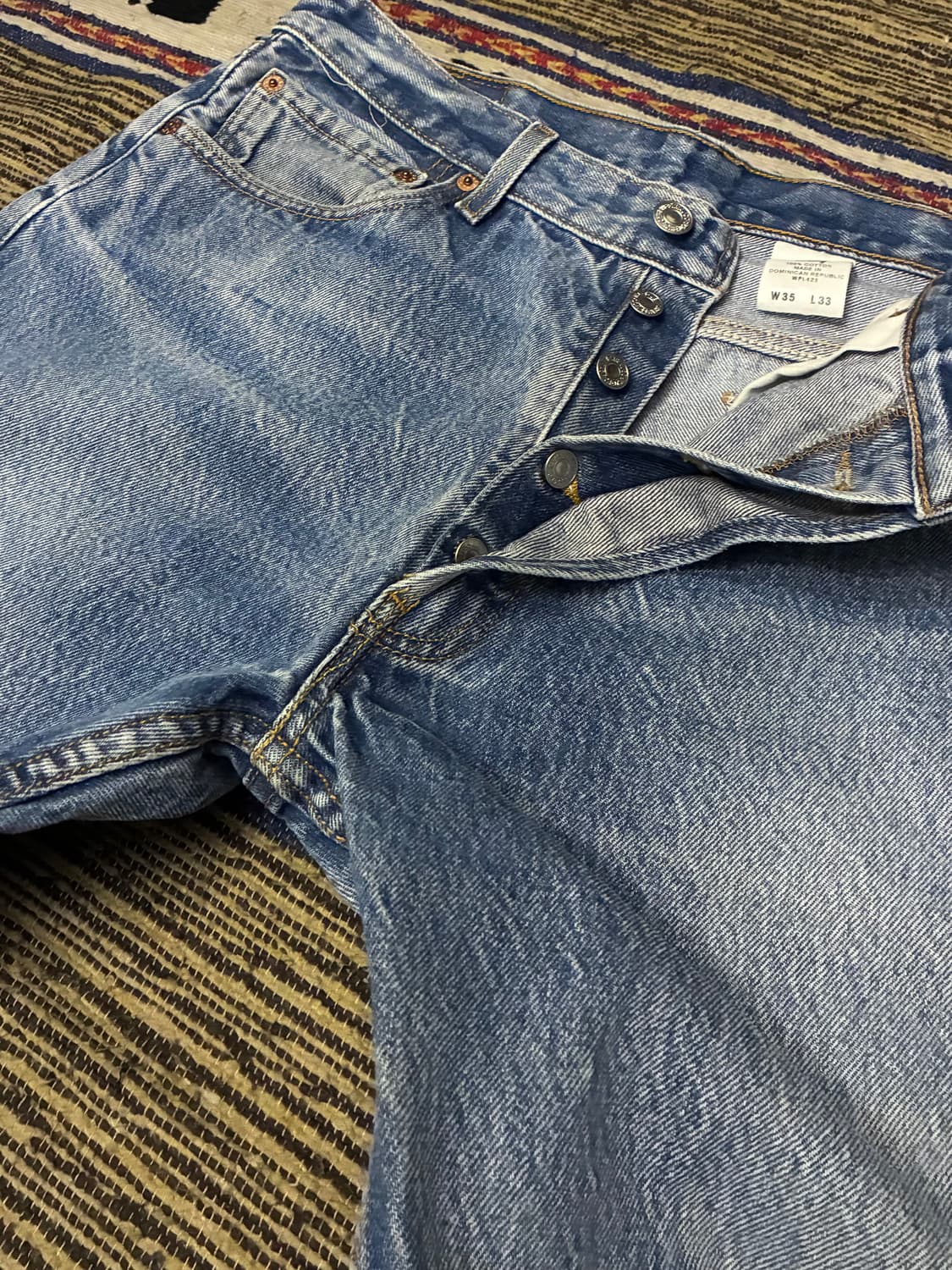 (31~32)00s 빈티지 리바이스 501xx 중청 워싱 데님 501 상품이미지4