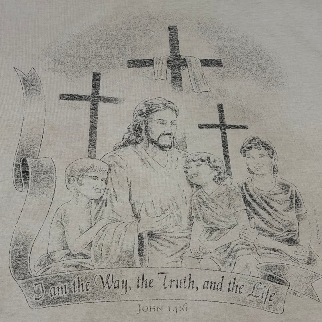 빈티지 00s Jesus 지저스 티셔츠 상품이미지3