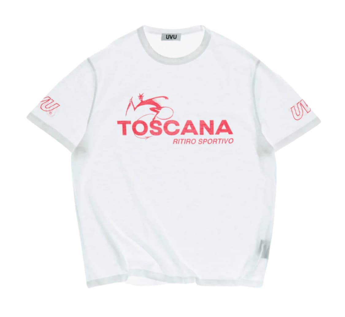 uvu / TOSCANA T-SHIRT 토스카나 티셔츠 화이트 상품이미지1