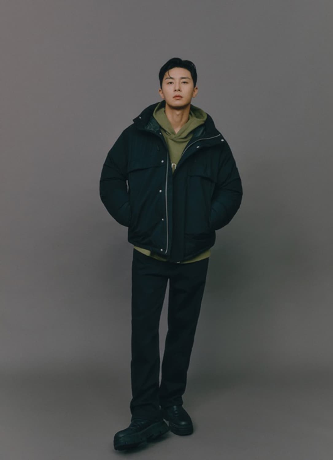 캘빈클라인 블랙 숏 패딩 상품이미지1