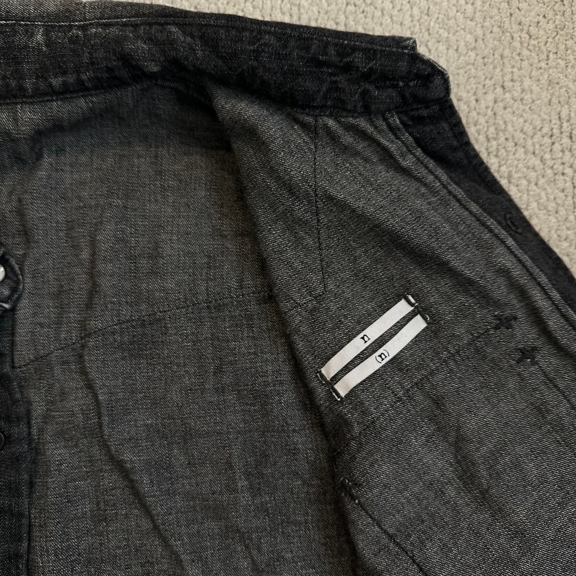 넘버나인 07AW 웨스턴 데님 셔츠 상품이미지5