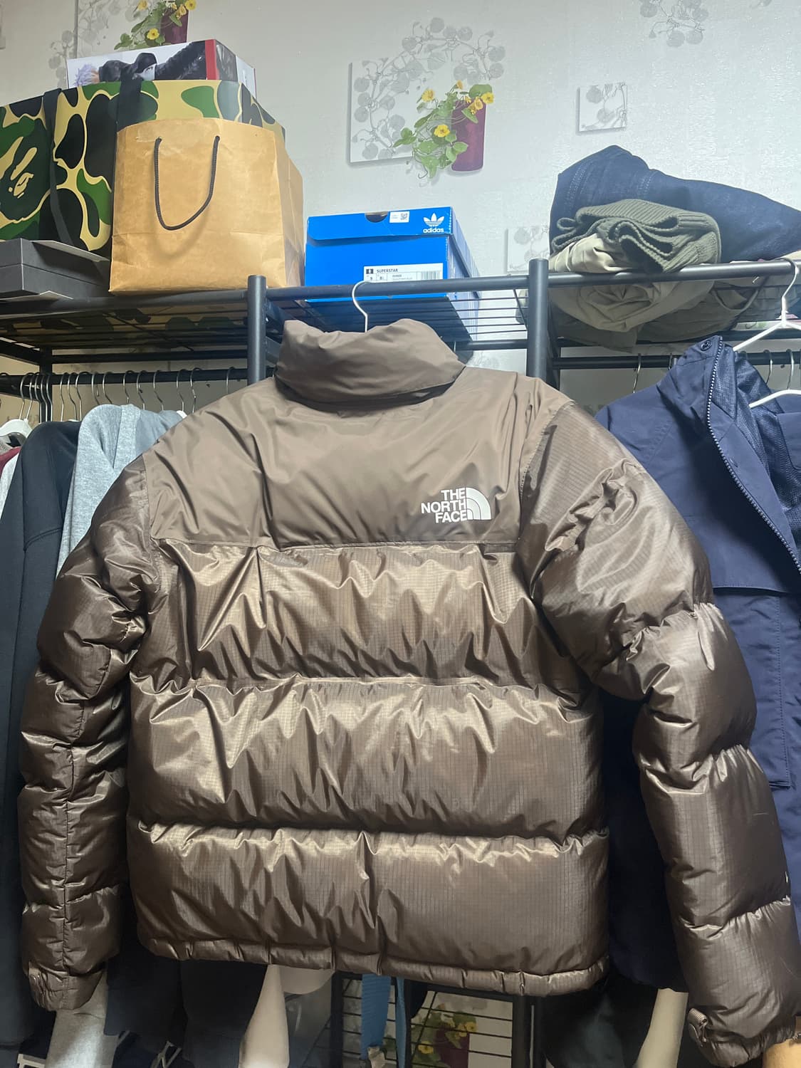 노스페이스 1996 워터 쉴드 눕시 자켓 베이지 브라운 M 상품이미지2