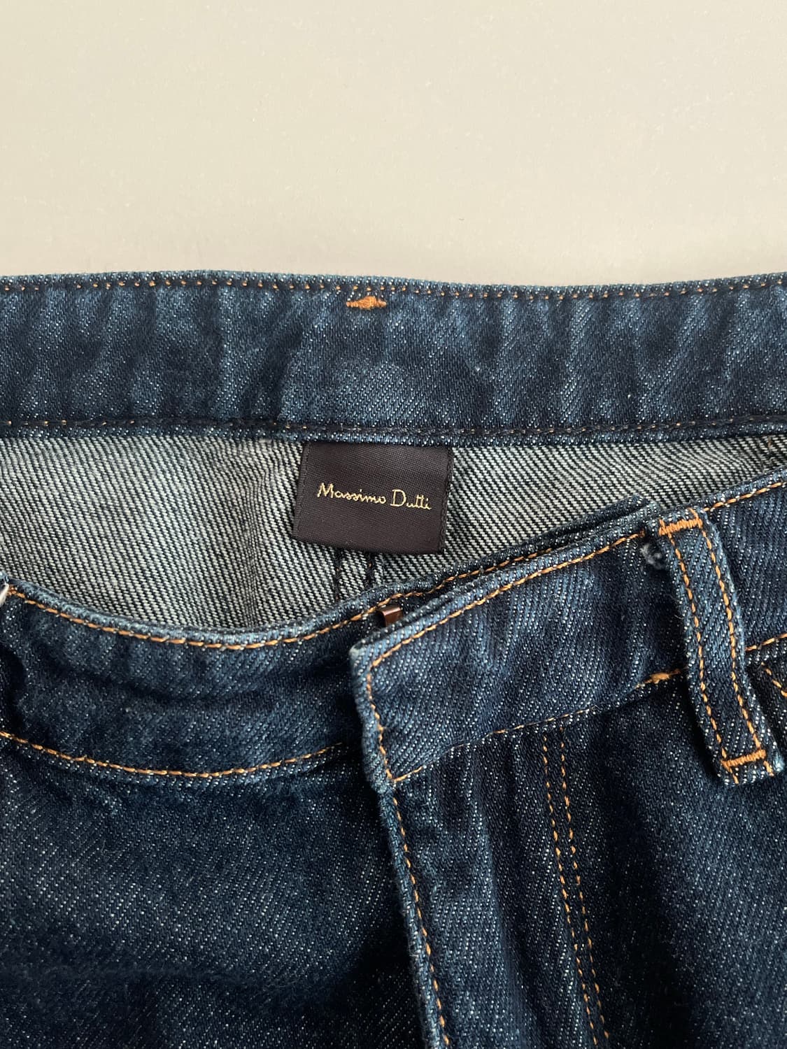 38) 마시모두띠 슬릿 데님 청바지 진청 상품이미지4