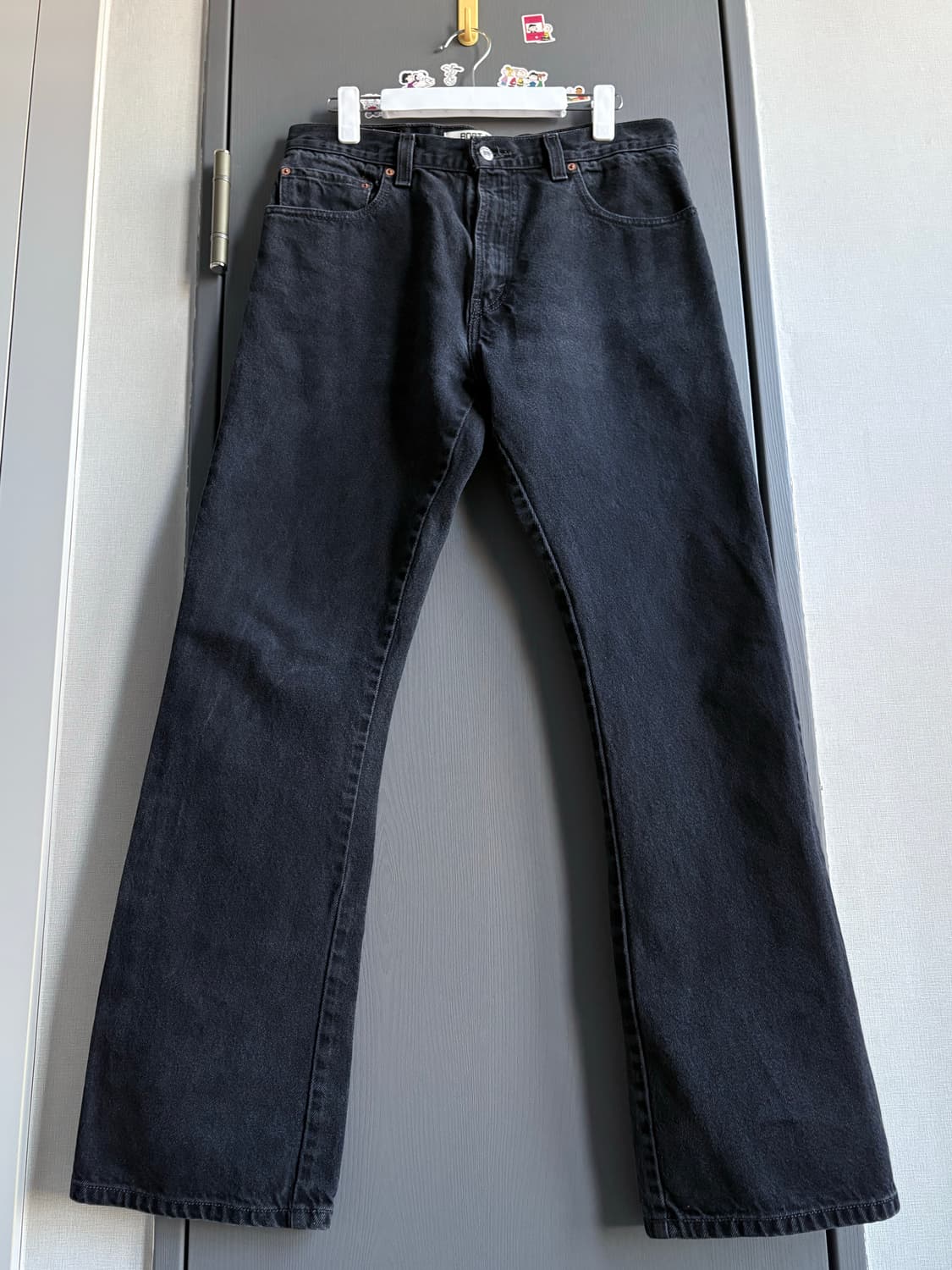 (33x32) 00s 리바이스 517 부츠컷 블랙진 상품이미지1