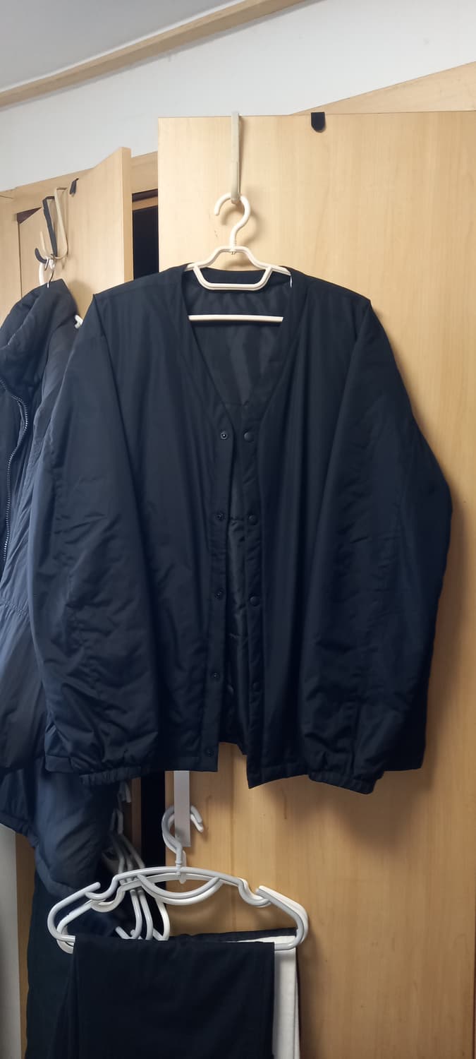 두벌 에잇세컨즈 브이넥 경량패딩 블랙 아이보리 2XL 상품이미지1