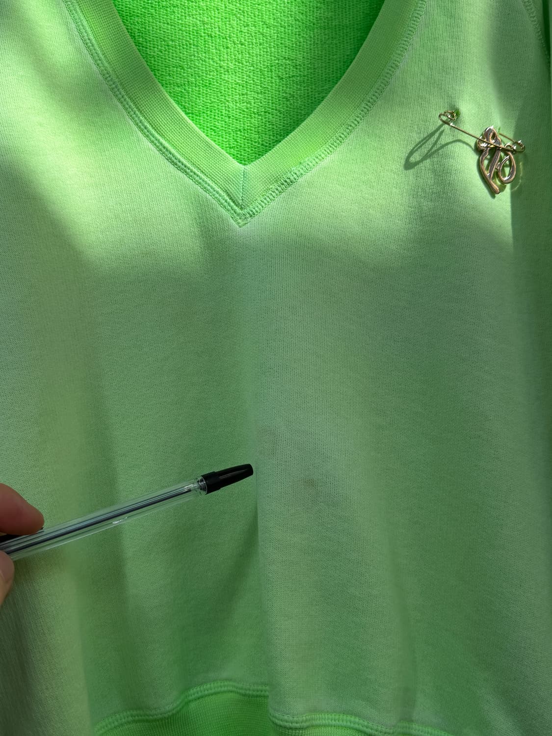 Dsquared2 디스퀘어드 그린 브이넥 스웨트셔츠 S 상품이미지4