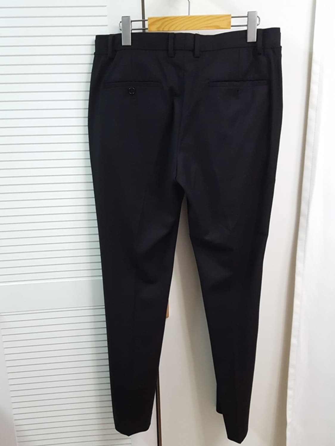 질스튜어트 남성 모직 슬랙스 블랙 32-33 상품이미지3