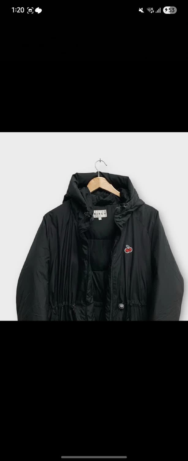 키르시 스몰 체리 롱 패딩 IA [블랙] 상품이미지2