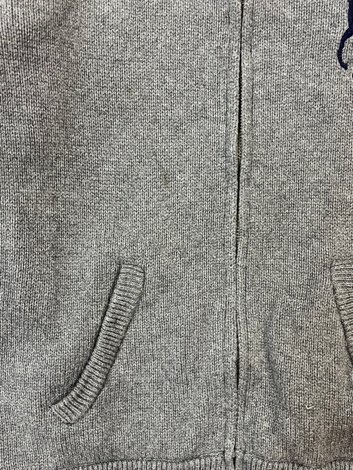 폴로 랄프로렌 빅포니 니트 집업 딥그레이 L #csz1825 상품이미지7