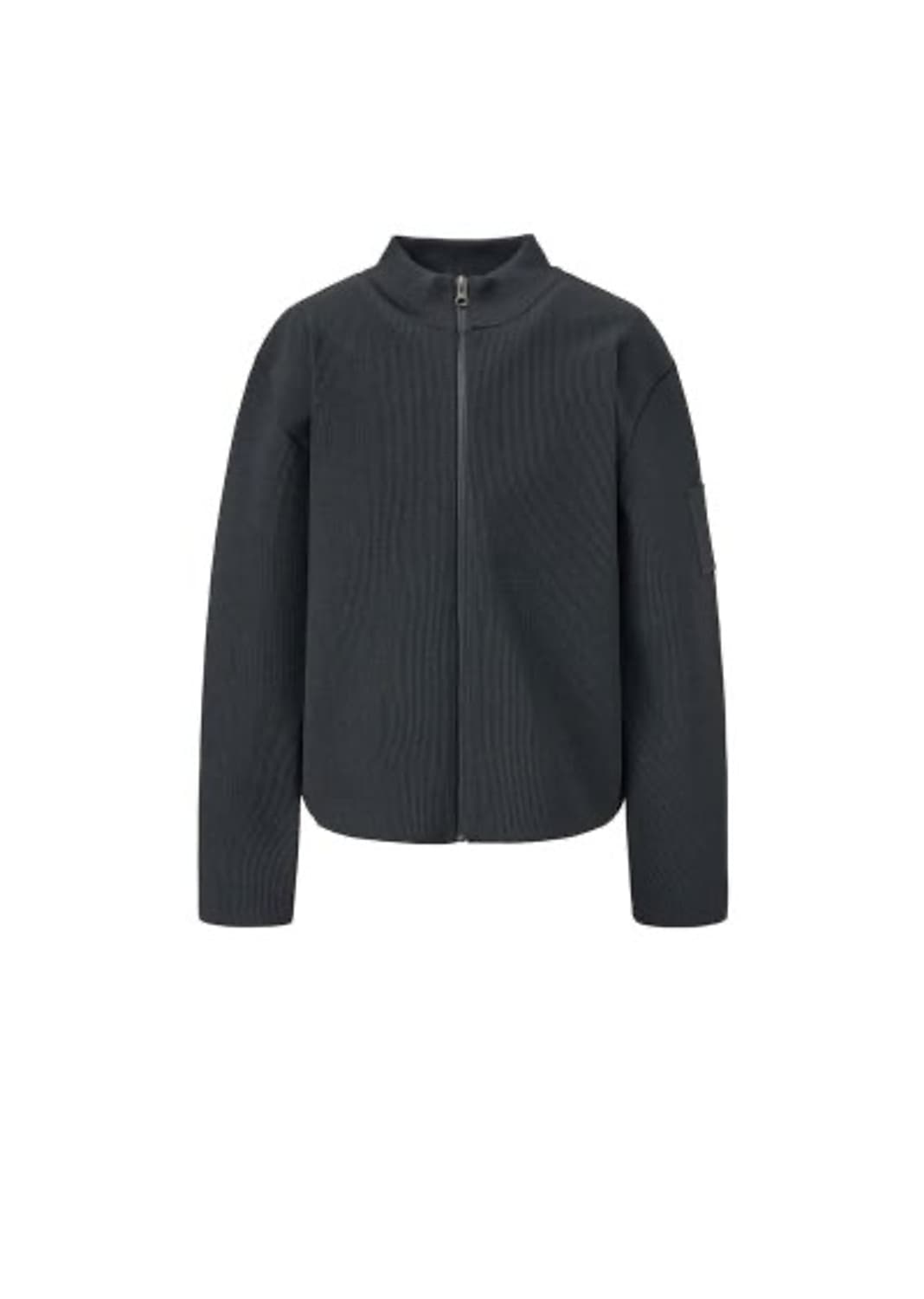 (구매) 아모멘토 모크넥 집업 블랙m 상품이미지3