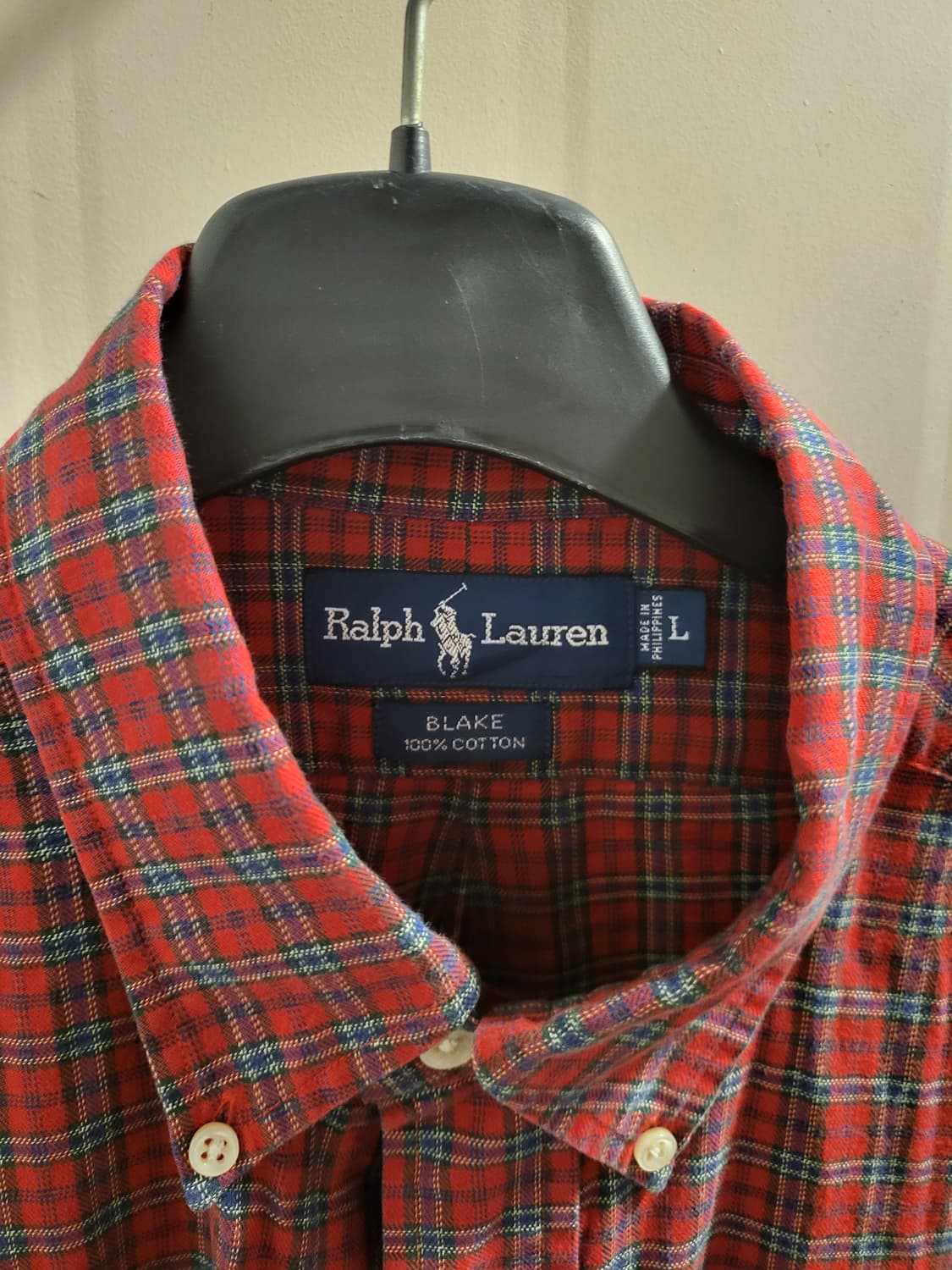 랄프로렌 체크 셔츠 상품이미지3