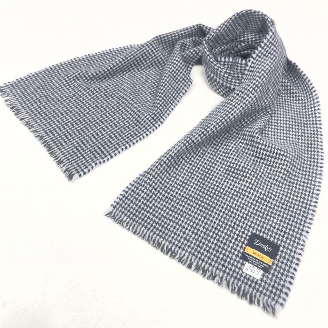 드레익스 이지데이 램스울 앙고라 체크 머플러 상품이미지2