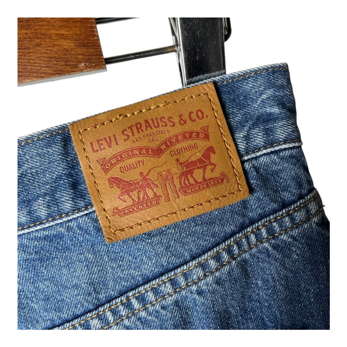 [Levi's] 리바이스 오렌지탭 집업 데님 스커트 상품이미지4