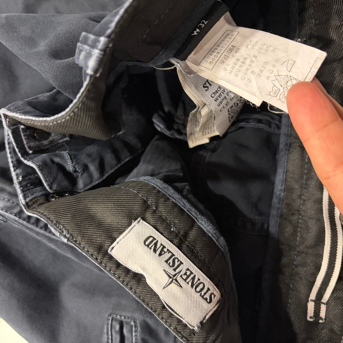 [32] 스톤아일랜드 워싱 카고 바지 팬츠 수입택 D11 상품이미지6