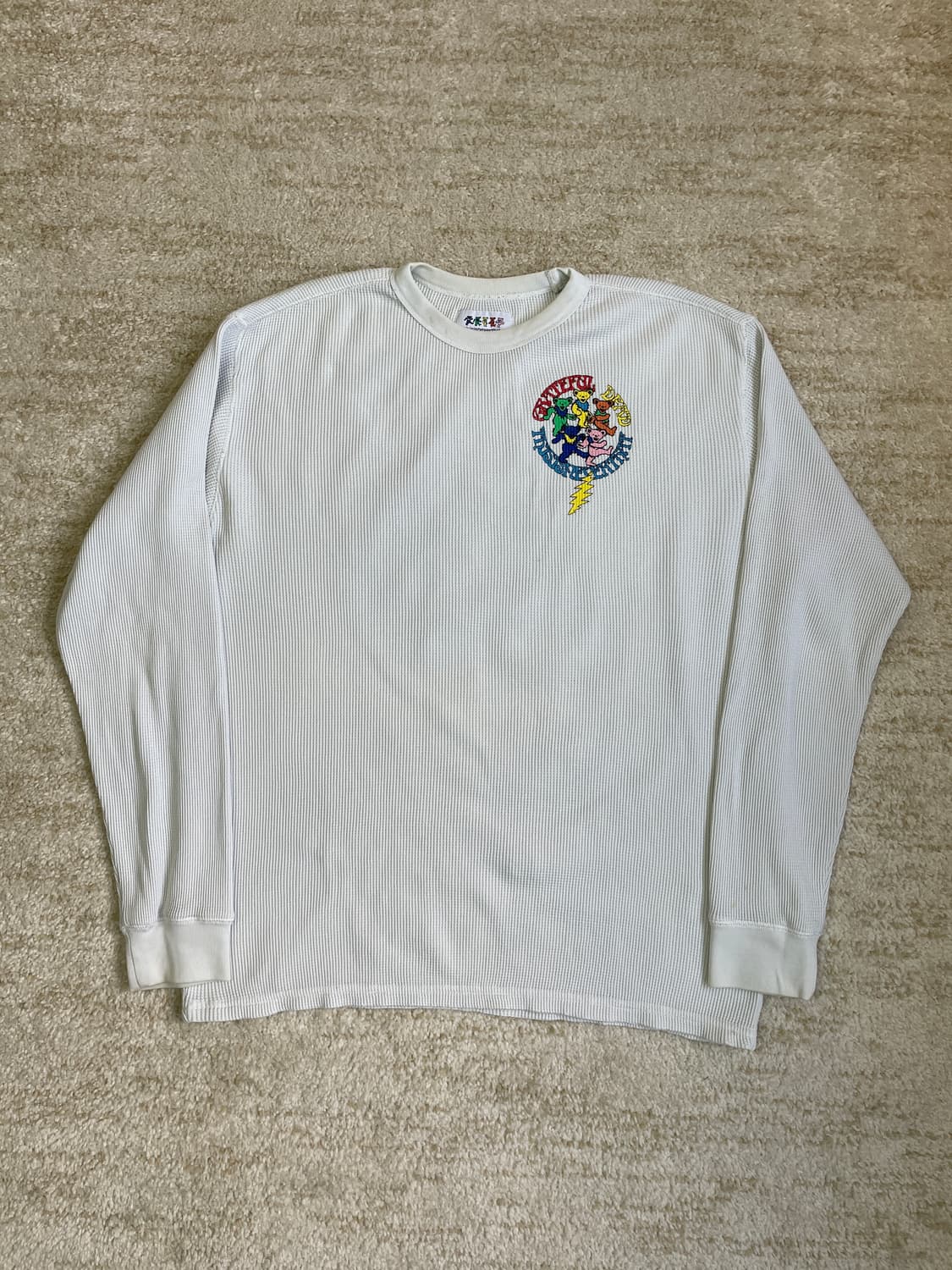 [L] 디스이즈네버댓 x 그레이트풀데드 와플 롱 슬리브 화이트 상품이미지1