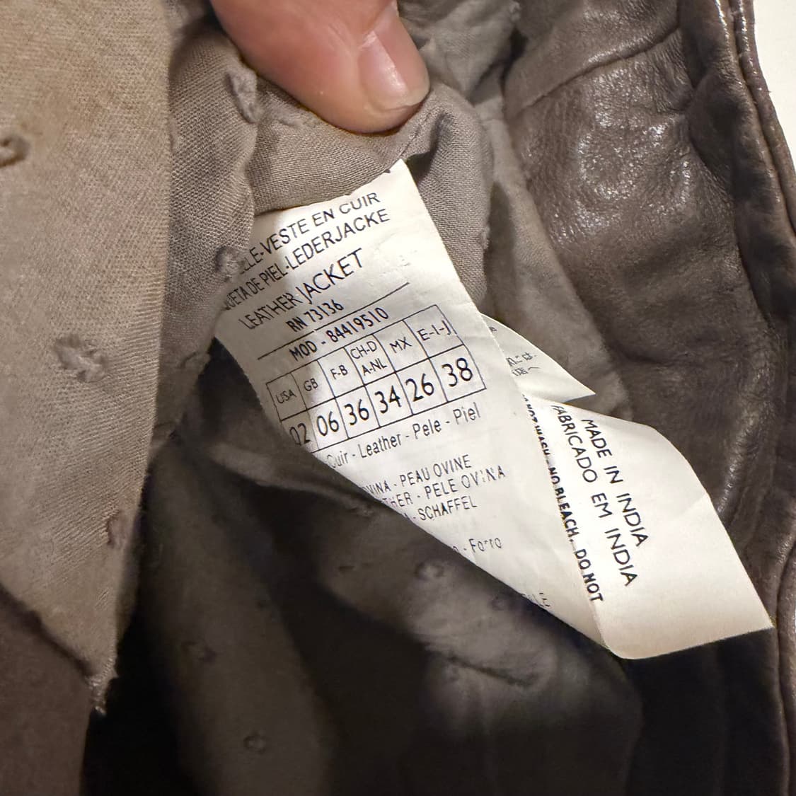 막스앤코 램스킨 숏 레더자켓 상품이미지7