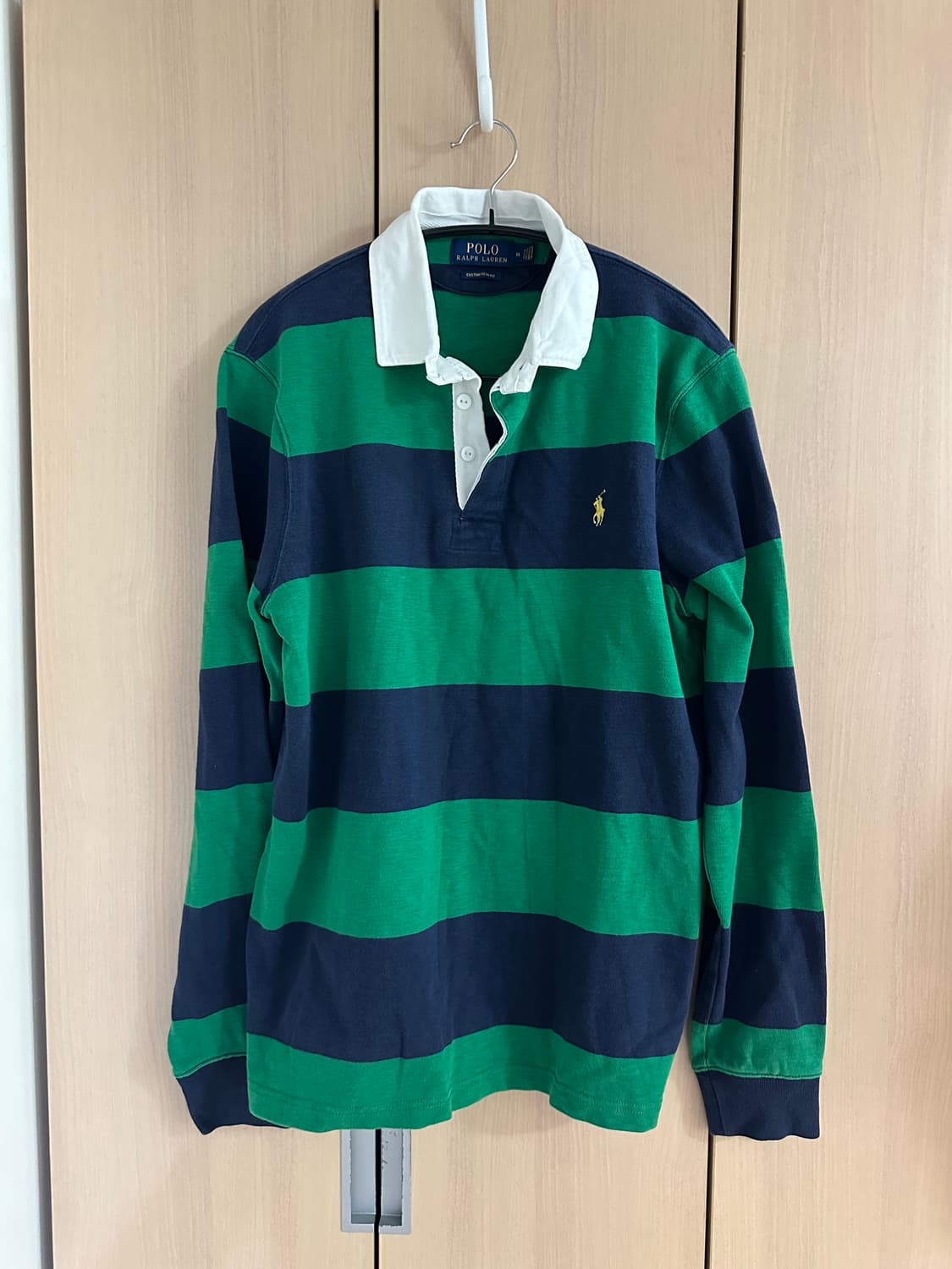 폴로 커스텀슬림핏 아이코닉 럭비 셔츠 M 새상품 상품이미지1