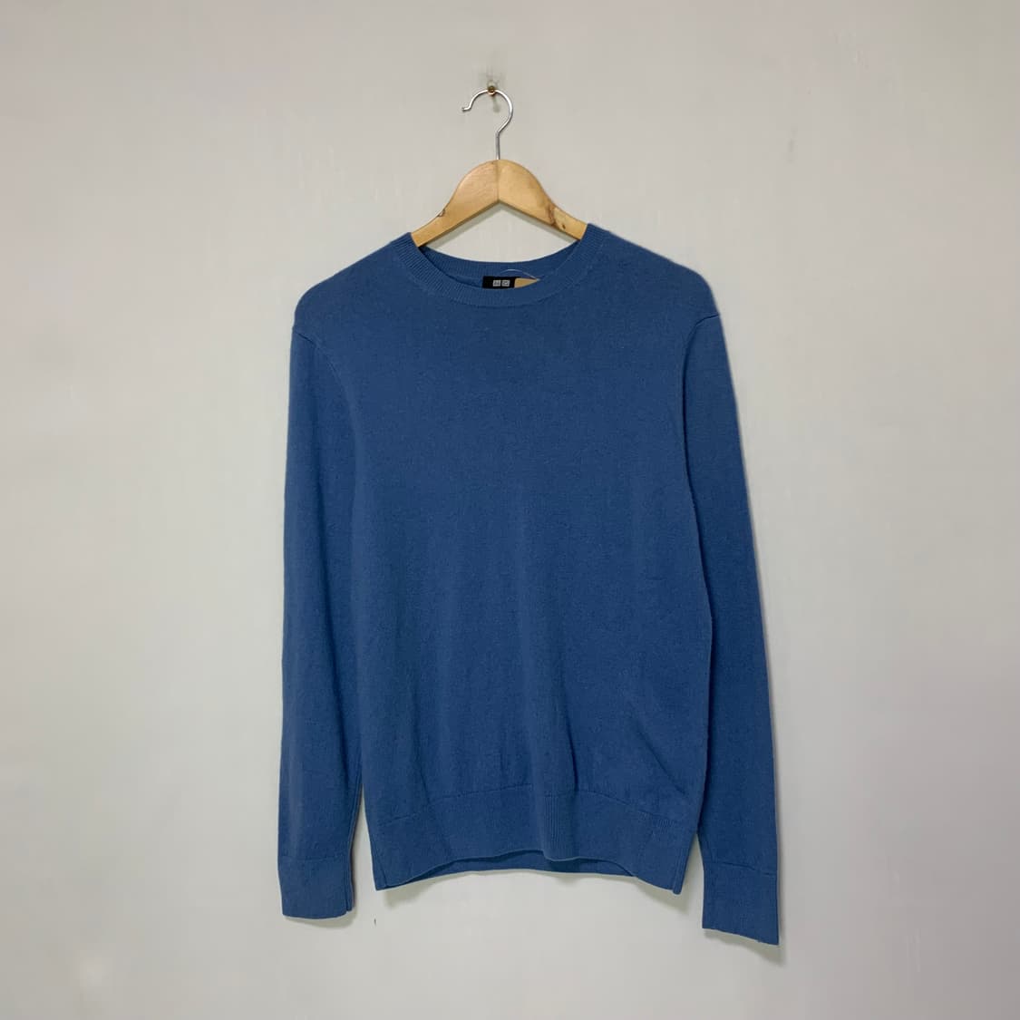 유니클로 빈티지 캐시미어 100 니트 블루 여성 M 남성 S 상품이미지1