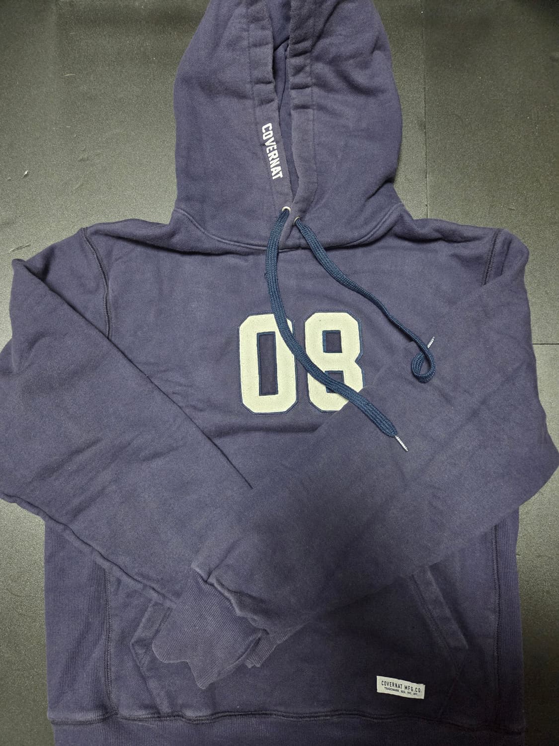 커버낫 네이비 헤비스웻 후드티 상품이미지1